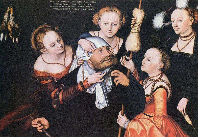 Lucas Cranach Herakles bei Omphale Germany oil painting art